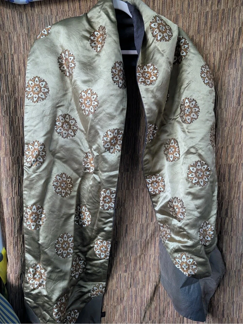 Embroidered Decorative Shawl with Tassels